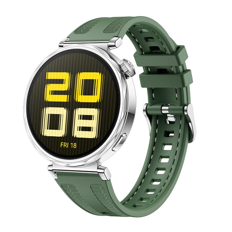 18mm Kalebol Composite Silicone Watch Band(Green) - 18mm Bands by Kalebol | Online Shopping South Africa | PMc TechLife | Buy Now Pay Later Mobicred
