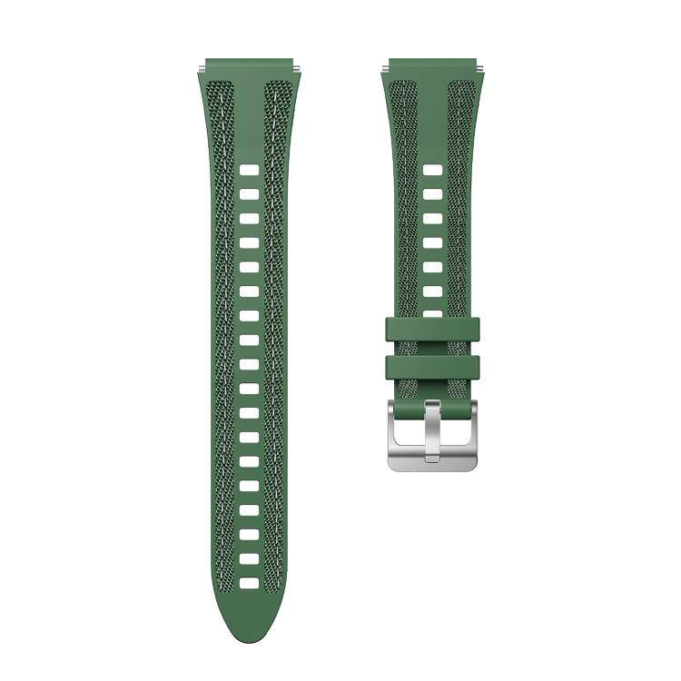 18mm Kalebol Composite Silicone Watch Band(Green) - 18mm Bands by Kalebol | Online Shopping South Africa | PMc TechLife | Buy Now Pay Later Mobicred