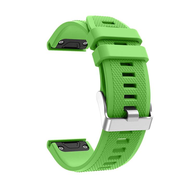 For Garmin QuickFit Kalebol 22mm Rhombus Texture Silicone Watch Band(Grass Green) - free shipping - PMc TechLife - Order now!