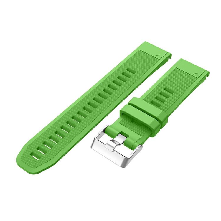 For Garmin QuickFit Kalebol 22mm Rhombus Texture Silicone Watch Band(Grass Green) - free shipping - PMc TechLife - Order now!
