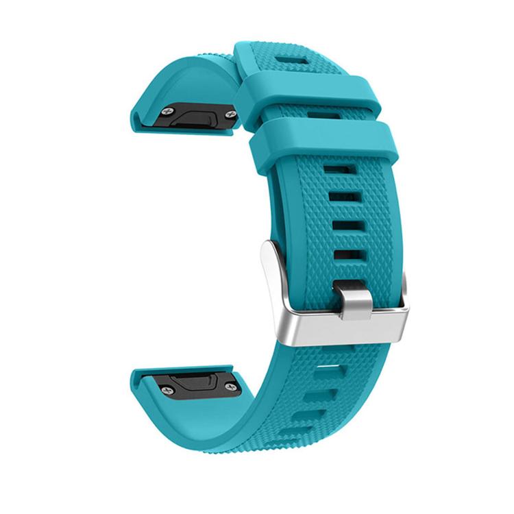 For Garmin QuickFit Kalebol 22mm Rhombus Texture Silicone Watch Band(Blue) - free shipping - PMc TechLife - Order now!