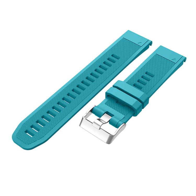 For Garmin QuickFit Kalebol 22mm Rhombus Texture Silicone Watch Band(Blue) - free shipping - PMc TechLife - Order now!