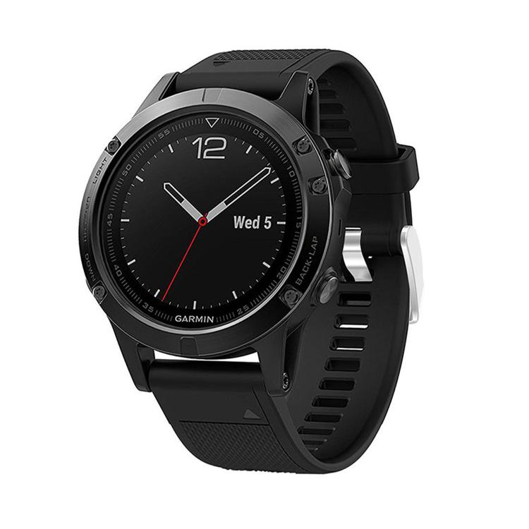 For Garmin QuickFit Kalebol 22mm Rhombus Texture Silicone Watch Band(Black) - free shipping - PMc TechLife - Order now!