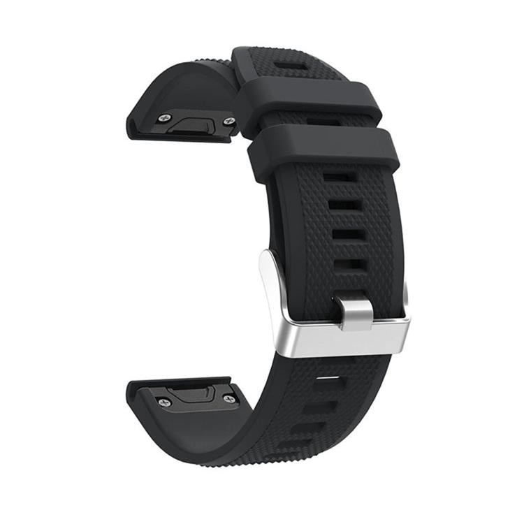 For Garmin QuickFit Kalebol 22mm Rhombus Texture Silicone Watch Band(Black) - free shipping - PMc TechLife - Order now!