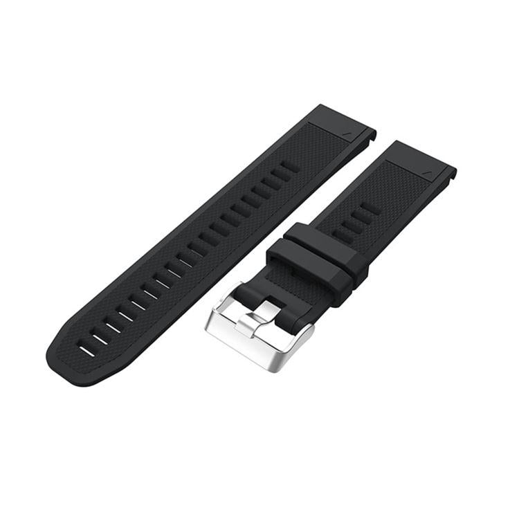 For Garmin QuickFit Kalebol 22mm Rhombus Texture Silicone Watch Band(Black) - free shipping - PMc TechLife - Order now!