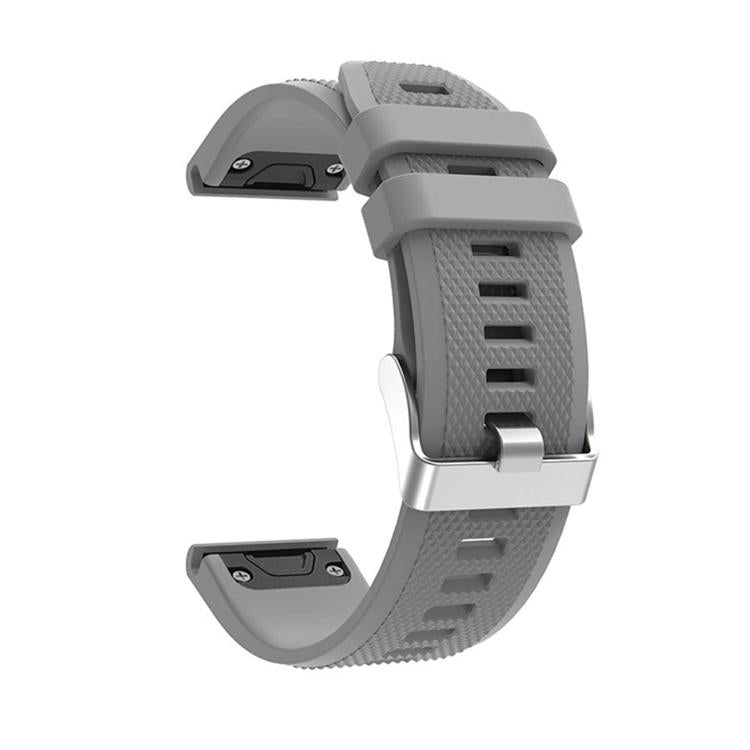 For Garmin QuickFit Kalebol 22mm Rhombus Texture Silicone Watch Band(Grey) - free shipping - PMc TechLife - Order now!