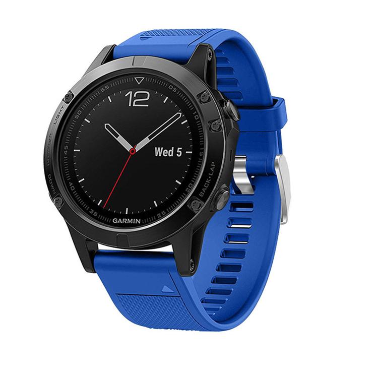 For Garmin QuickFit Kalebol 22mm Rhombus Texture Silicone Watch Band(Royal Blue) - free shipping - PMc TechLife - Order now!