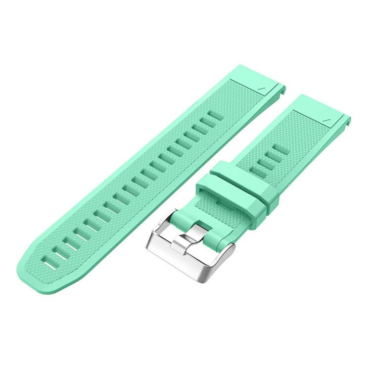 For Garmin QuickFit Kalebol 22mm Rhombus Texture Silicone Watch Band(Teal) - free shipping - PMc TechLife - Order now!