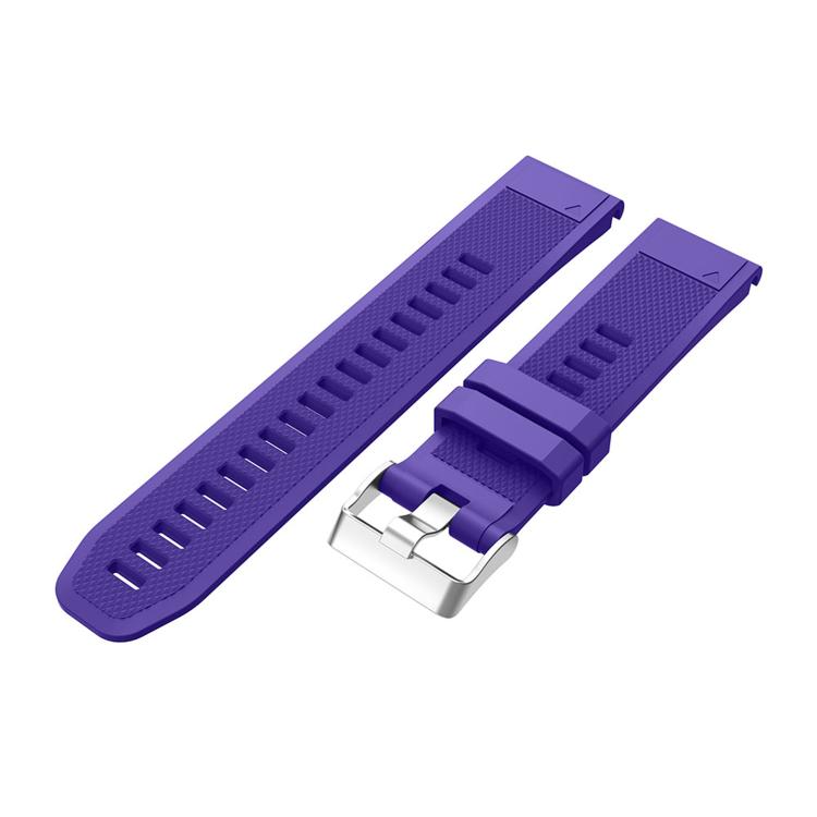 For Garmin QuickFit Kalebol 22mm Rhombus Texture Silicone Watch Band(Purple) - free shipping - PMc TechLife - Order now!