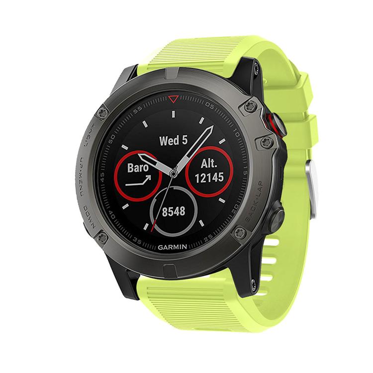 For Garmin QuickFit Kalebol 26mm Rhombus Texture Silicone Watch Band(Grass Green) - free shipping - PMc TechLife - Order now!