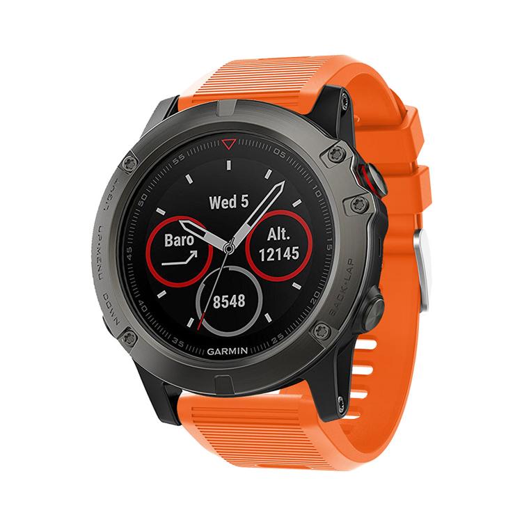 For Garmin QuickFit Kalebol 26mm Rhombus Texture Silicone Watch Band(Orange) - free shipping - PMc TechLife - Order now!