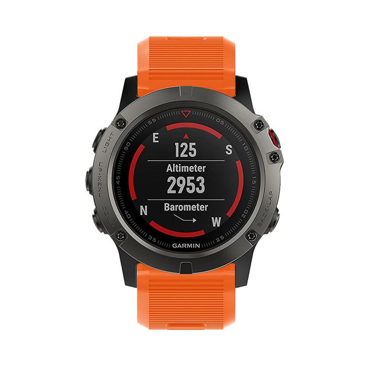 For Garmin QuickFit Kalebol 26mm Rhombus Texture Silicone Watch Band(Orange) - free shipping - PMc TechLife - Order now!