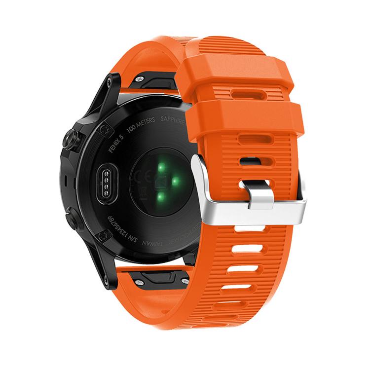 For Garmin QuickFit Kalebol 26mm Rhombus Texture Silicone Watch Band(Orange) - free shipping - PMc TechLife - Order now!