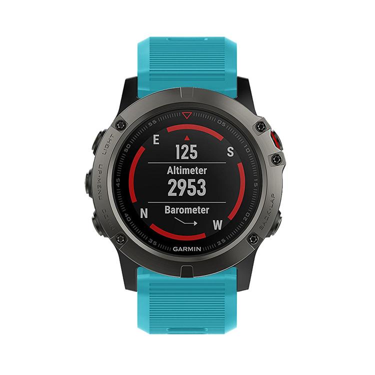 For Garmin QuickFit Kalebol 26mm Rhombus Texture Silicone Watch Band(Blue) - free shipping - PMc TechLife - Order now!