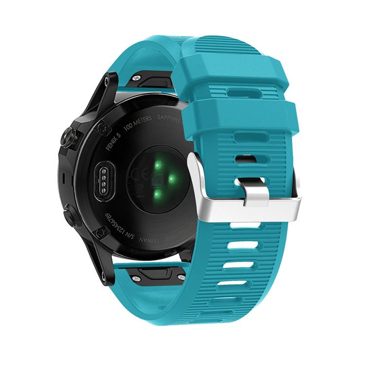 For Garmin QuickFit Kalebol 26mm Rhombus Texture Silicone Watch Band(Blue) - free shipping - PMc TechLife - Order now!