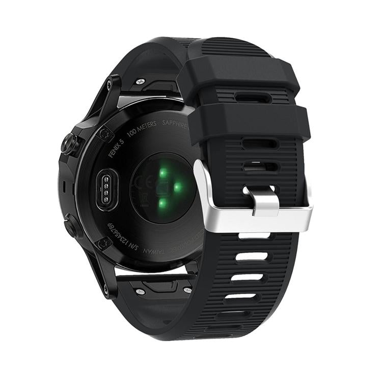 For Garmin QuickFit Kalebol 26mm Rhombus Texture Silicone Watch Band(Black) - free shipping - PMc TechLife - Order now!
