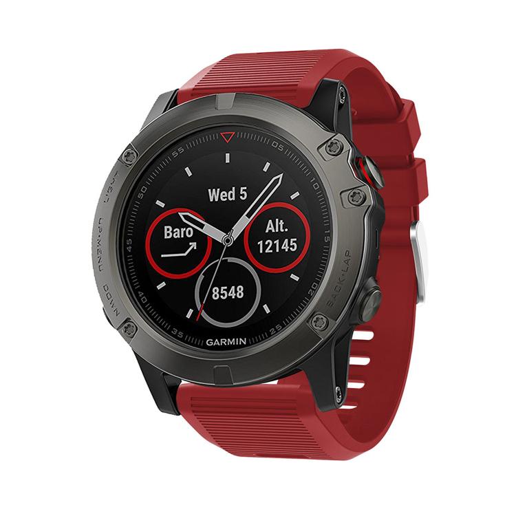 For Garmin QuickFit Kalebol 26mm Rhombus Texture Silicone Watch Band(Red) - free shipping - PMc TechLife - Order now!