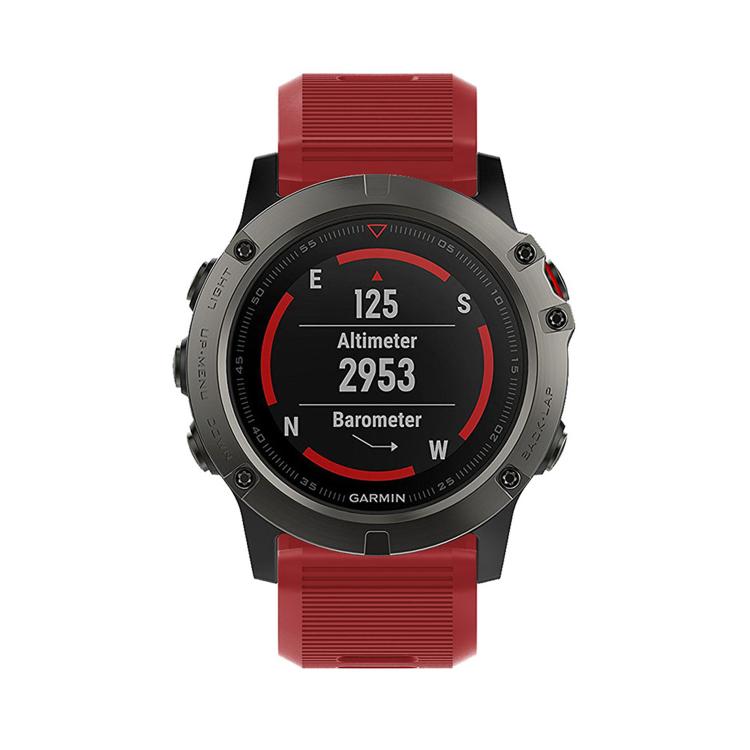 For Garmin QuickFit Kalebol 26mm Rhombus Texture Silicone Watch Band(Red) - free shipping - PMc TechLife - Order now!