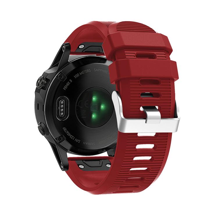 For Garmin QuickFit Kalebol 26mm Rhombus Texture Silicone Watch Band(Red) - free shipping - PMc TechLife - Order now!