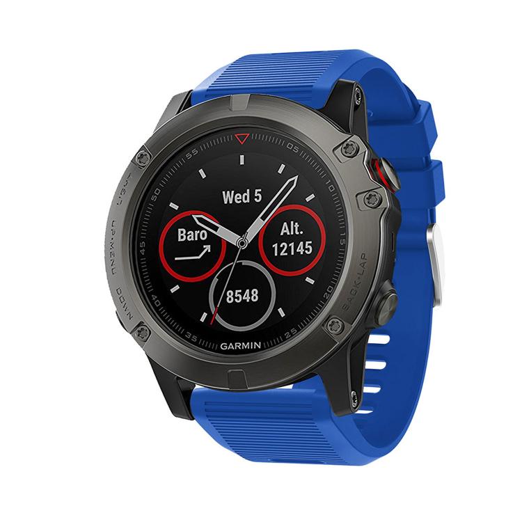 For Garmin QuickFit Kalebol 26mm Rhombus Texture Silicone Watch Band(Royal Blue) - free shipping - PMc TechLife - Order now!