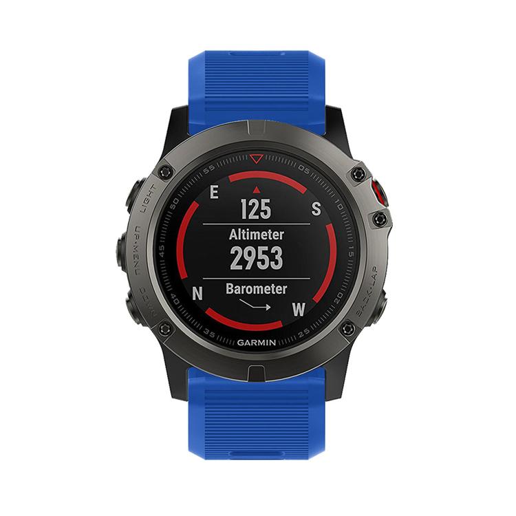 For Garmin QuickFit Kalebol 26mm Rhombus Texture Silicone Watch Band(Royal Blue) - free shipping - PMc TechLife - Order now!