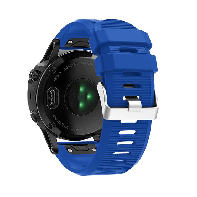 For Garmin QuickFit Kalebol 26mm Rhombus Texture Silicone Watch Band(Royal Blue) - free shipping - PMc TechLife - Order now!