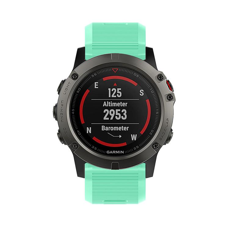 For Garmin QuickFit Kalebol 26mm Rhombus Texture Silicone Watch Band(Teal) - free shipping - PMc TechLife - Order now!