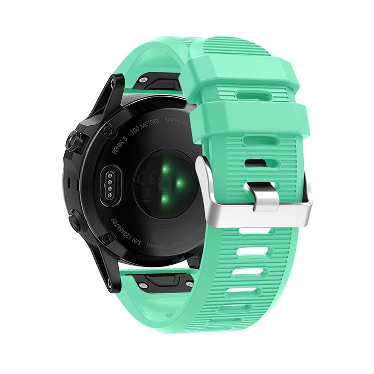 For Garmin QuickFit Kalebol 26mm Rhombus Texture Silicone Watch Band(Teal) - free shipping - PMc TechLife - Order now!