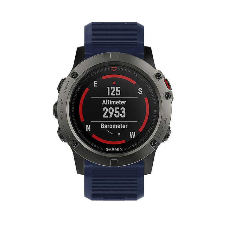 For Garmin QuickFit Kalebol 26mm Rhombus Texture Silicone Watch Band(Midnight Blue) - free shipping - PMc TechLife - Order now!