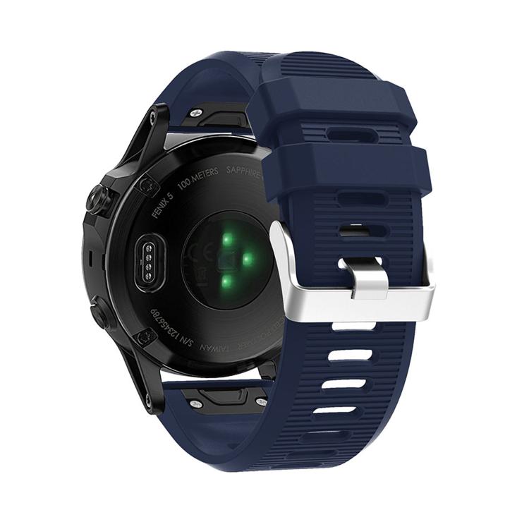 For Garmin QuickFit Kalebol 26mm Rhombus Texture Silicone Watch Band(Midnight Blue) - free shipping - PMc TechLife - Order now!