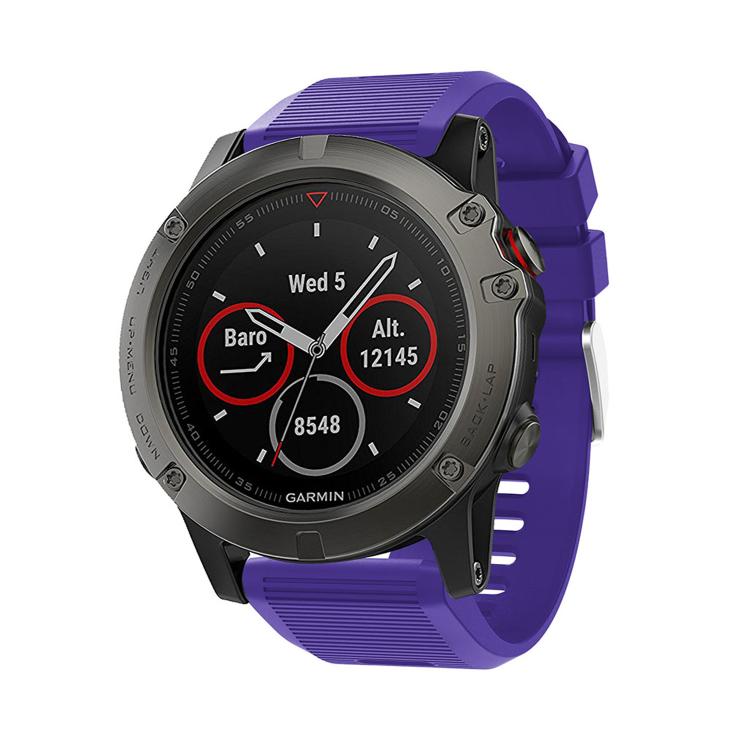 For Garmin QuickFit Kalebol 26mm Rhombus Texture Silicone Watch Band(Purple) - free shipping - PMc TechLife - Order now!