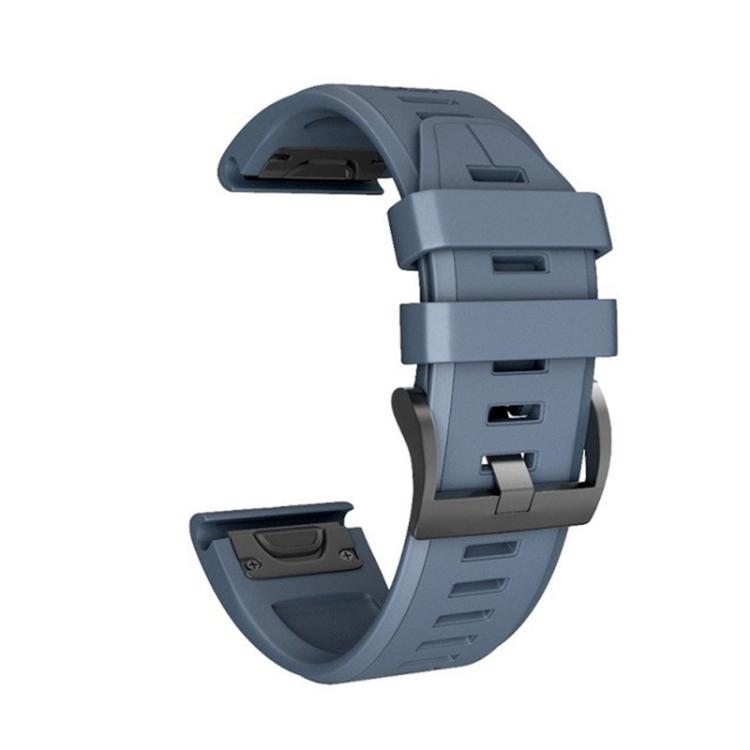 For Garmin QuickFit 22mm Kalebol Plain Texture Silicone Watch Band(Navy Blue) - free shipping - PMc TechLife - Order now!