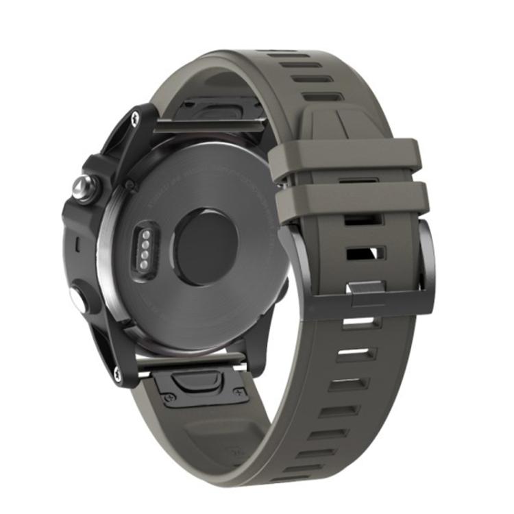 For Garmin QuickFit 22mm Kalebol Plain Texture Silicone Watch Band(Army Green) - free shipping - PMc TechLife - Order now!