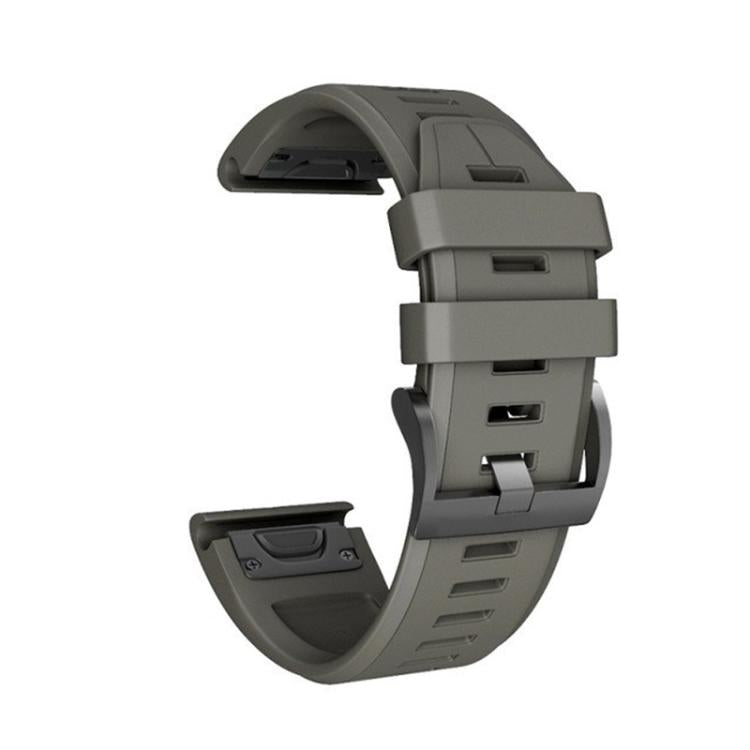 For Garmin QuickFit 22mm Kalebol Plain Texture Silicone Watch Band(Army Green) - free shipping - PMc TechLife - Order now!