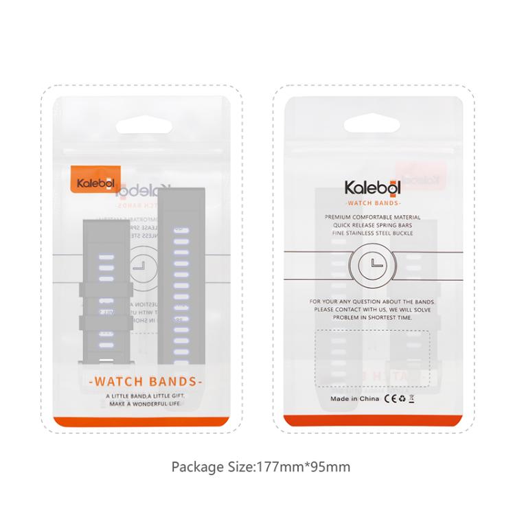 For Garmin QuickFit 26mm Kalebol Two-color Silicone Watch Band(White Black) - free shipping - PMc TechLife - Order now!