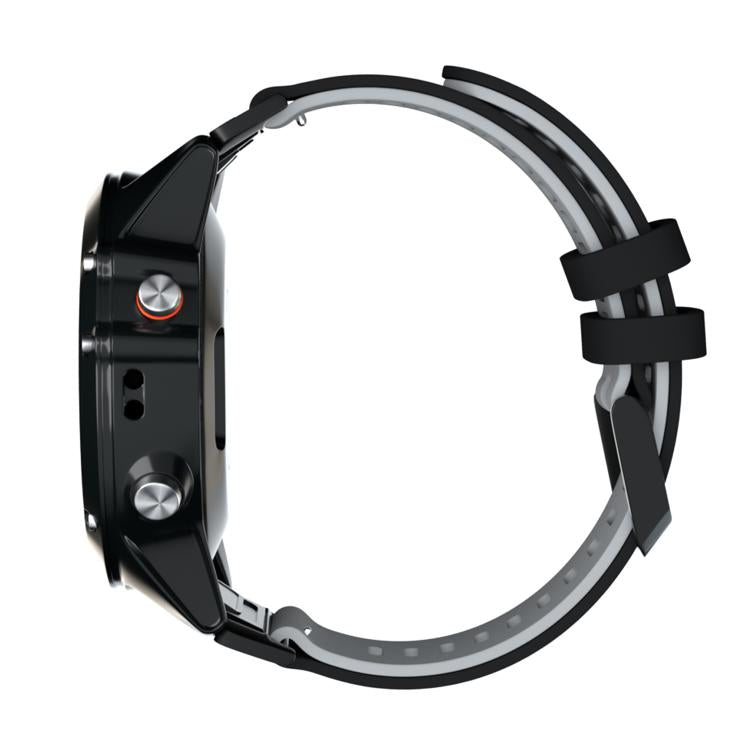 For Garmin QuickFit 26mm Kalebol Two-layer Silicone Watch Band(Black Grey) - free shipping - PMc TechLife - Order now!