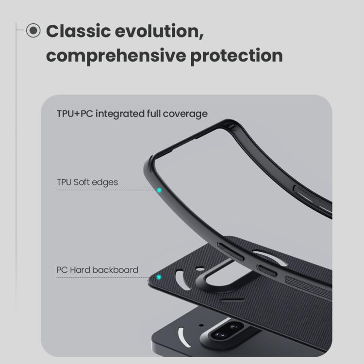 For Nothing Phone 3a NILLKIN Frosted Shield Pro PC + TPU Phone Case(Black) - free shipping - PMc TechLife - Order now!