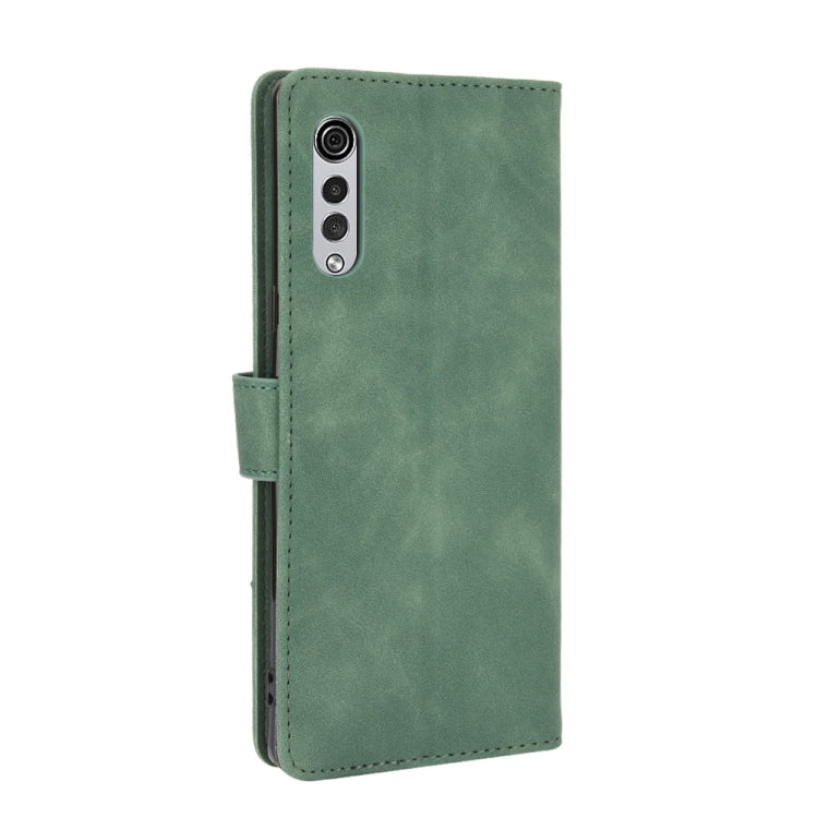 For LG Velvet Solid Color Skin Feel Magnetic Buckle Horizontal Flip Calf Texture PU Leather Case with Holder & Card Slots & Wallet(Green) - LG by PMC TechLife | Online Shopping South Africa | PMC TechLife