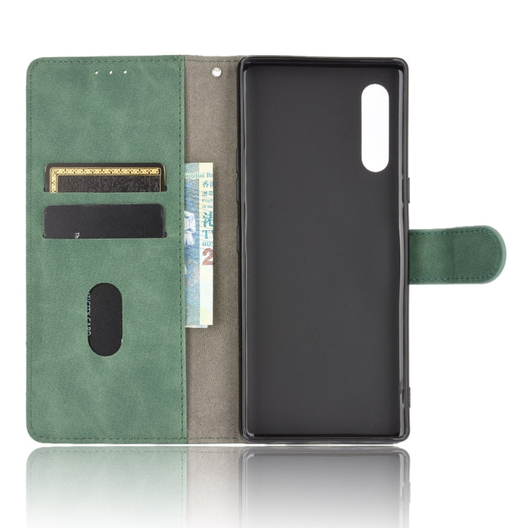 For LG Velvet Solid Color Skin Feel Magnetic Buckle Horizontal Flip Calf Texture PU Leather Case with Holder & Card Slots & Wallet(Green) - LG by PMC TechLife | Online Shopping South Africa | PMC TechLife