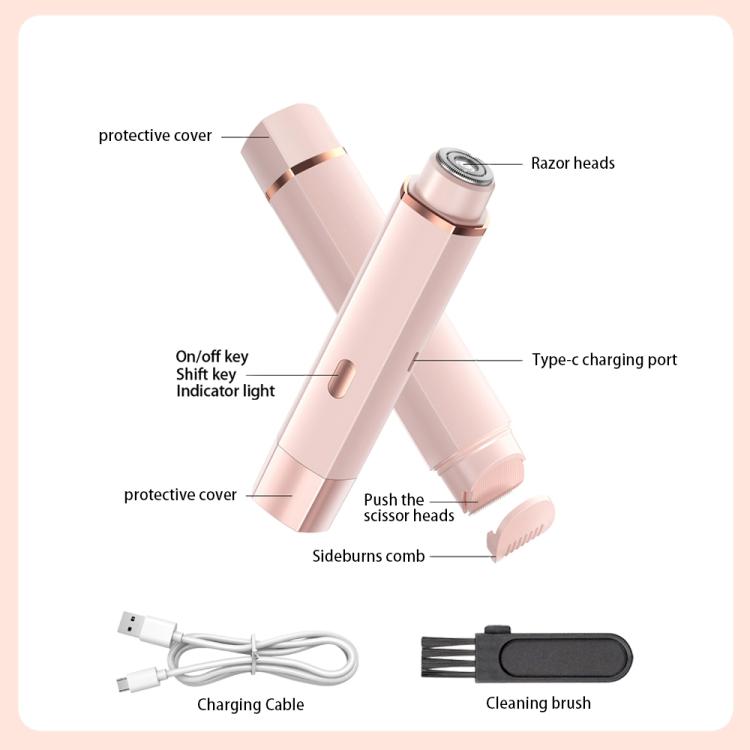 Type-C Double Head Female Private Parts Electric Shaver(Pink) - free shipping - PMC TechLife - Order now!