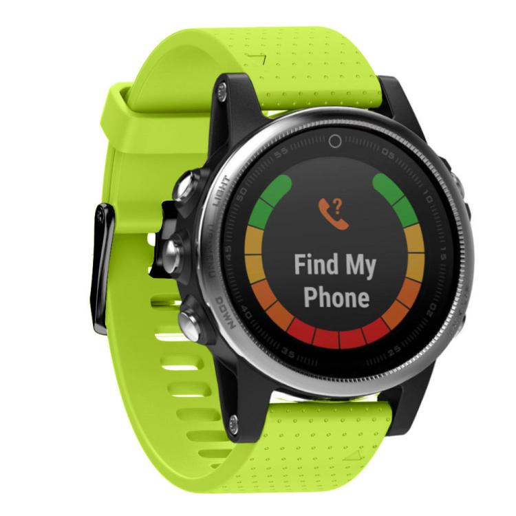 For Garmin QuickFit 20mm Kalebol Dot Texture Silicone Watch Band(Lemon Green) - free shipping - PMc TechLife - Order now!