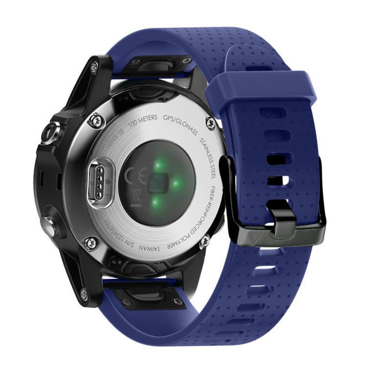 For Garmin QuickFit 20mm Kalebol Dot Texture Silicone Watch Band(Dark Blue) - free shipping - PMc TechLife - Order now!