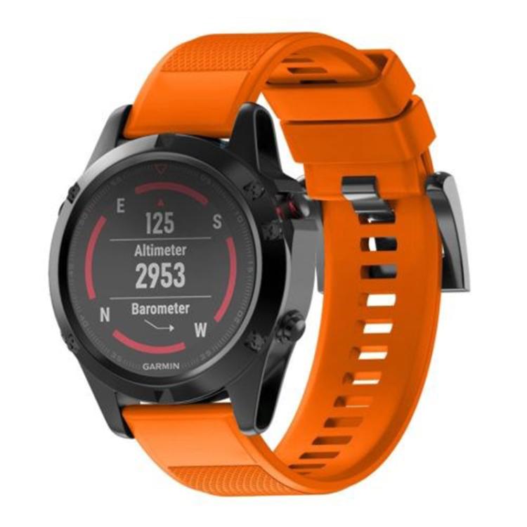 For Garmin QuickFit 22mm Kalebol Triangle Texture Silicone Watch Band(Orange) - free shipping - PMc TechLife - Order now!