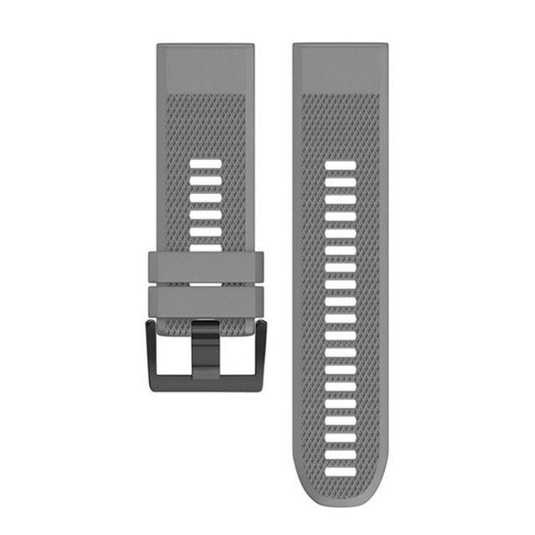 For Garmin QuickFit 22mm Kalebol Triangle Texture Silicone Watch Band(Grey) - free shipping - PMc TechLife - Order now!