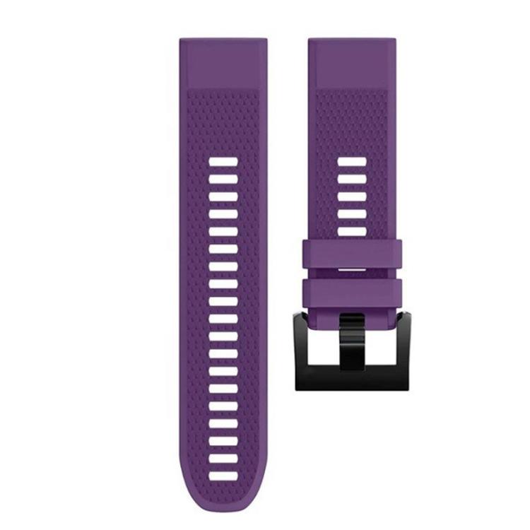 For Garmin QuickFit 22mm Kalebol Triangle Texture Silicone Watch Band(Purple) - free shipping - PMc TechLife - Order now!