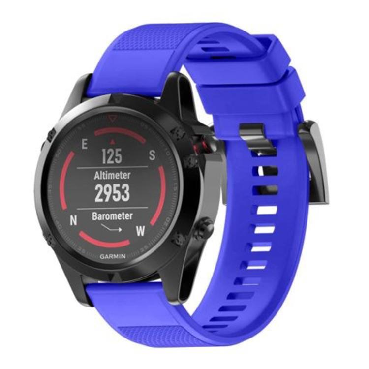 For Garmin QuickFit 26mm Kalebol Triangle Texture Silicone Watch Band(Royal Blue) - free shipping - PMc TechLife - Order now!