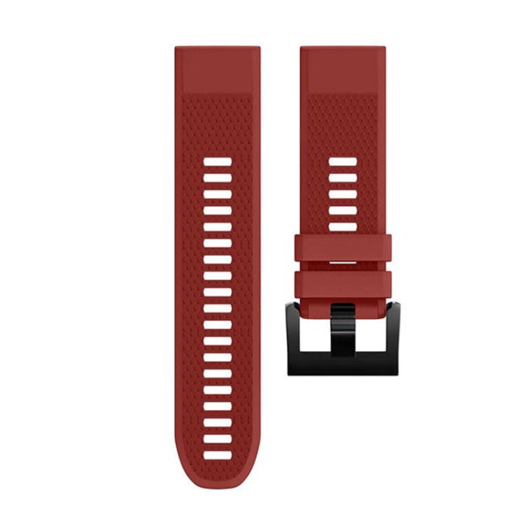 For Garmin QuickFit 26mm Kalebol Triangle Texture Silicone Watch Band(Red) - free shipping - PMc TechLife - Order now!