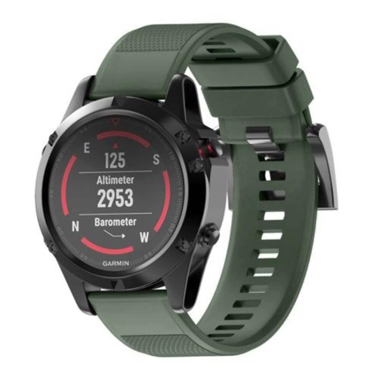 For Garmin QuickFit 26mm Kalebol Triangle Texture Silicone Watch Band(Army Green) - free shipping - PMc TechLife - Order now!