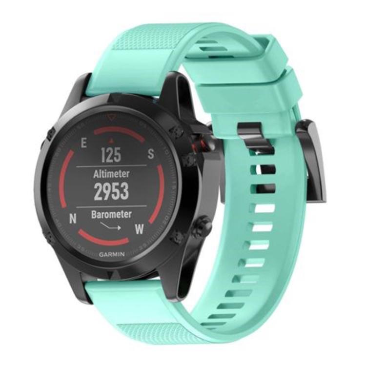For Garmin QuickFit 26mm Kalebol Triangle Texture Silicone Watch Band(Teal) - free shipping - PMc TechLife - Order now!