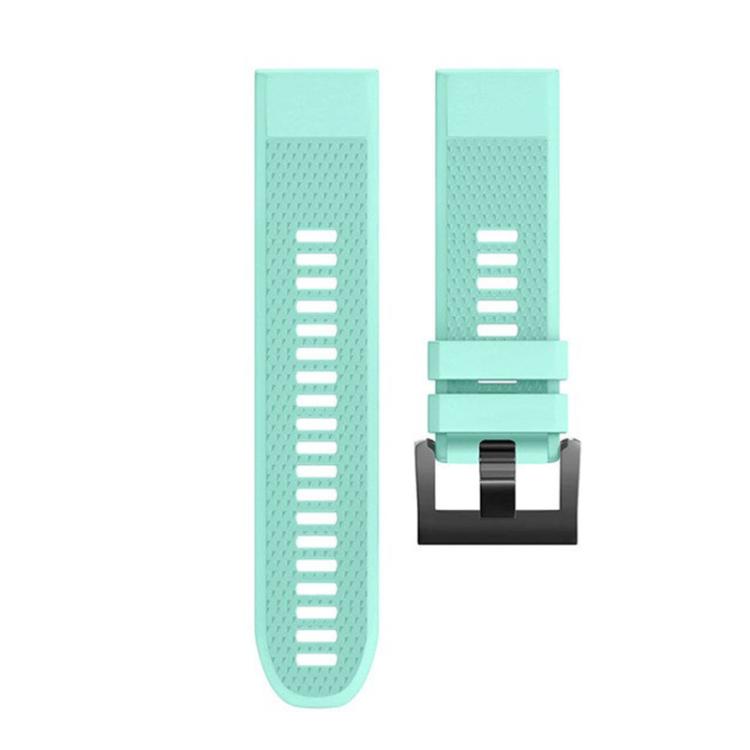 For Garmin QuickFit 26mm Kalebol Triangle Texture Silicone Watch Band(Teal) - free shipping - PMc TechLife - Order now!